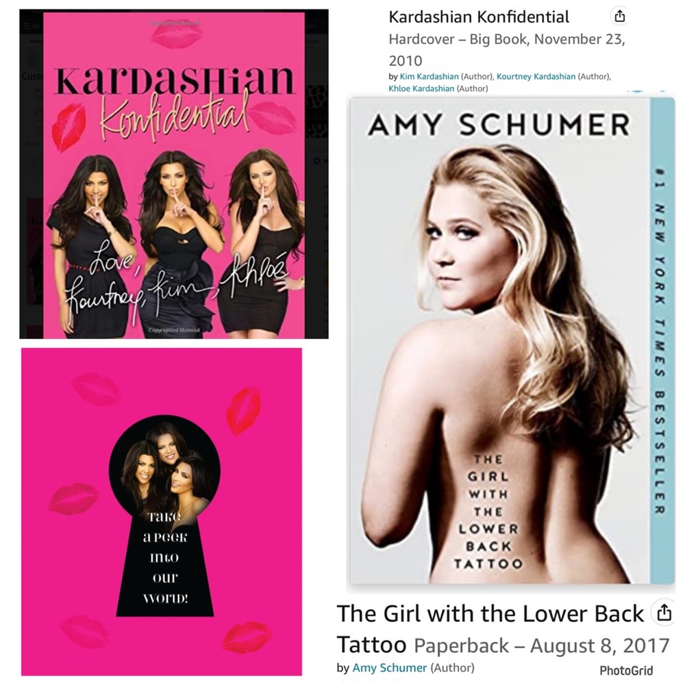 🌟🌟🌟Lot of 2 hardcover Books: Amy  & Kardashians